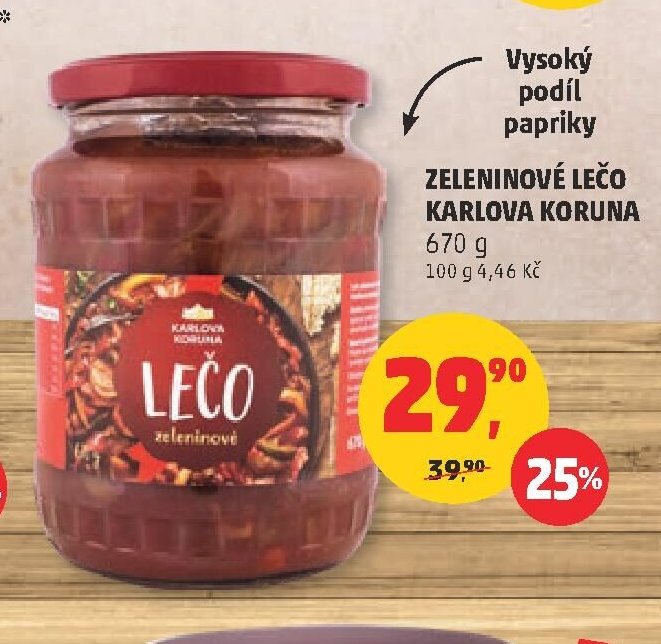 Zeleninové lečo Karlova Koruna