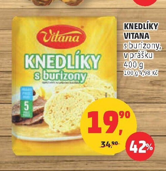 Knedlíky Vitana s burizony