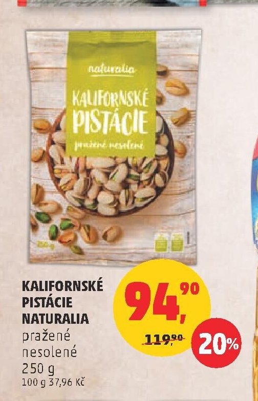 KALIFORNSKÉ PISTÁCIE NATURALIA