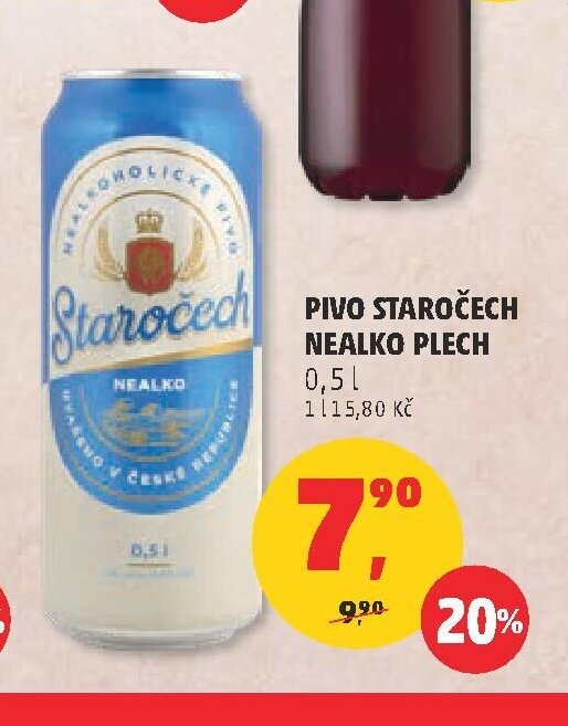 PIVO STAROČECH NEALKO PLECH