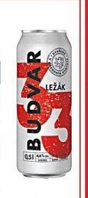 Budvar ležák plech