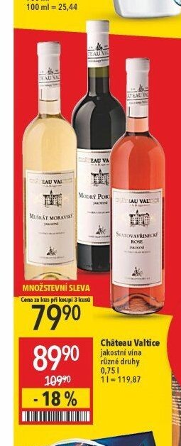 Château Valtice jakostní vína
