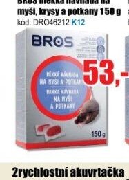 BROS měkká návnada na myši, krysy a potkany 150 g