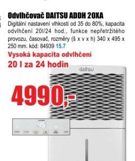 Odvlhčovač DAITSU ADDH 20XA