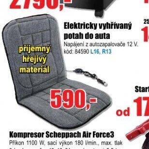 Elektricky vyhřívaný potah do auta