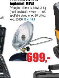 Přenosný plynový teplomet MEVA