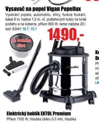Vysavač na popel Vigan Popellux