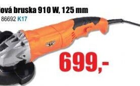 Úhlová bruska 910 W, 125 mm
