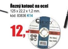 Řezný kotouč na ocel