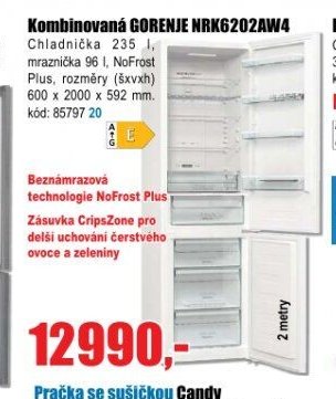 Kombinovaná GORENJE NRK6202AW4