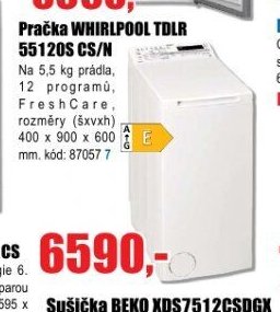 Pračka WHIRLPOOL TDLR 55120S CS/N