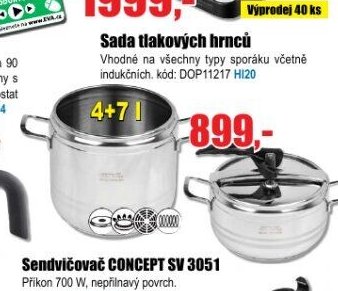 Sada tlakových hrnců