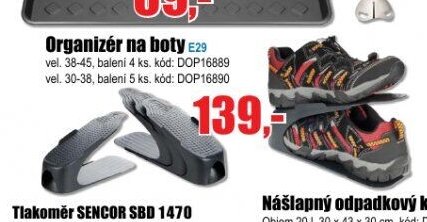 Organizér na boty