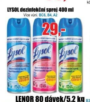 LYSOL dezinfekční sprej 400 ml