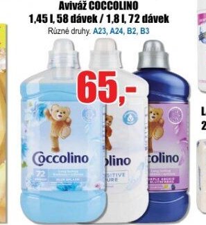 Aviváž COCCOLINO 1,45 l/58 dávek / 1,8 l/72 dávek