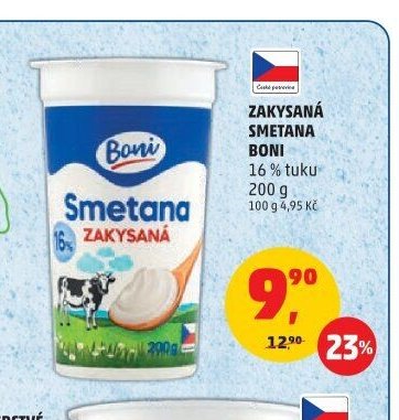 ZAKYSANÁ SMETANA BONI 200 g