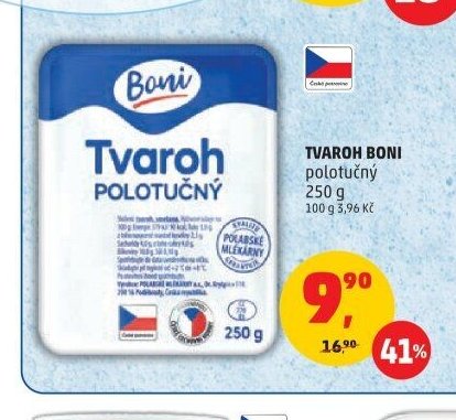 TVAROH BONI polotučný 250 g