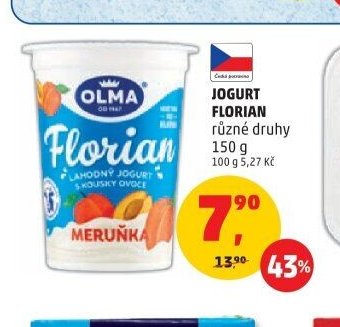 JOGURT FLORIAN různé druhy 150 g