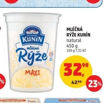 MLÉČNÁ RÝŽE KUNÍN natural 450 g
