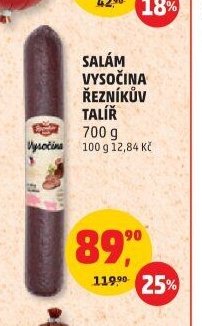 Salám Vysočina Řezníkův talíř 700g