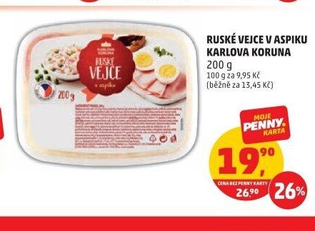 RUSKÉ VEJCE V ASPIKU KARLOVA KORUNA