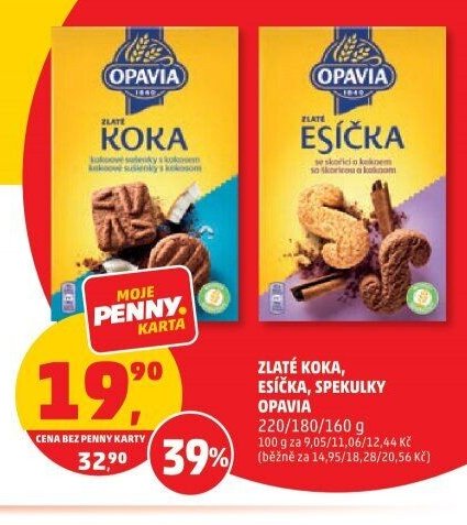 Zlaté Koka, Esíčka, Spekulky Opavia 220/180/160 g