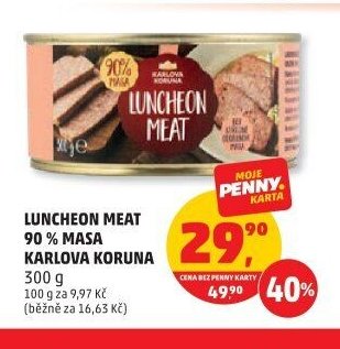 Luncheon meat 90 % masa Karlova Koruna 300 g