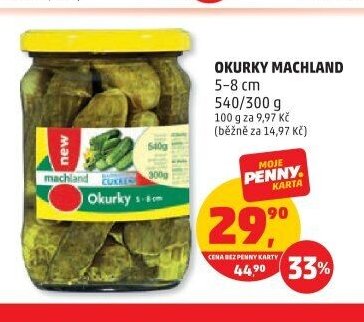 Okurky Machland 5-8 cm 540/300 g