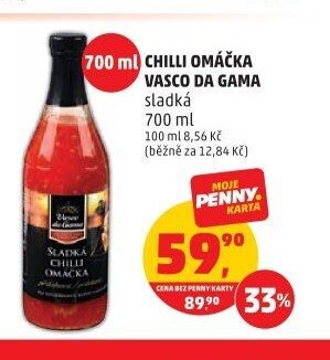 Chilli omáčka Vasco da Gama sladká 700 ml