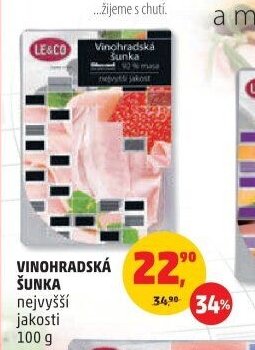 Vinohradská šunka nejvyšší jakosti 100 g