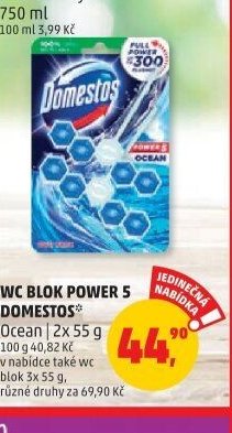 WC blok Power 5 Domestos