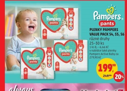 Plenky Pampers Value Pack