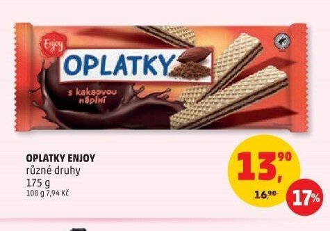 OPLATKY ENJOY různé druhy 175 g