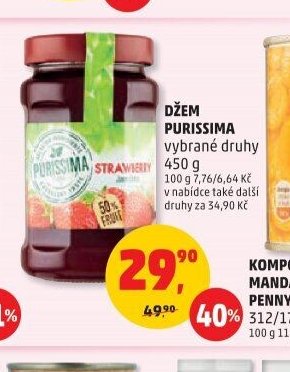 DŽEM PURISSIMA vybrané druhy 450 g