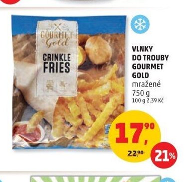 Vlnky do trouby Gourmet Gold mražené
