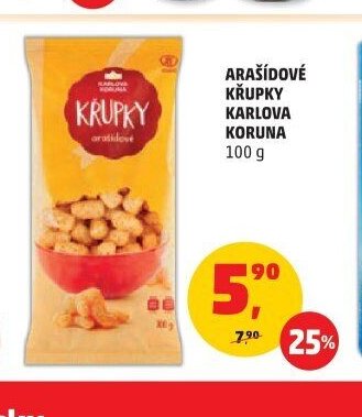 ARAŠÍDOVÉ KŘUPKY KARLOVA KORUNA