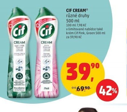 CIF CREAM různé druhy 500 ml
