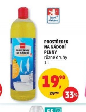 PROSTŘEDEK NA NÁDOBÍ PENNY různé druhy 1 l