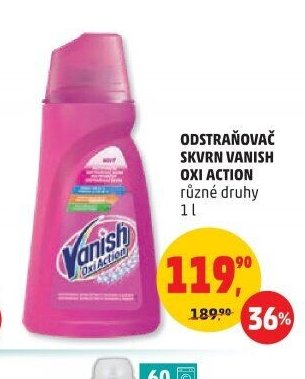 ODSTRAŇOVAČ SKVRN VANISH OXI ACTION různé druhy 1 l