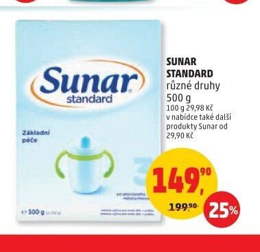 SUNAR STANDARD různé druhy 500 g
