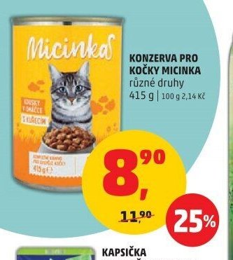 KONZERVA PRO KOČKY MICINKA