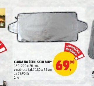 Clona na čelní sklo ALU