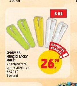 SPONY NA MRAZICÍ SÁČKY MALÉ