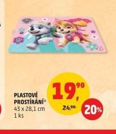 PLASTOVÉ PROSTÍRÁNÍ