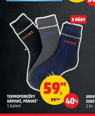 Termoponožky dámské, pánské