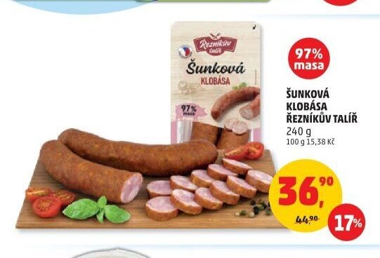 Šunková klobása Řezníkův talíř