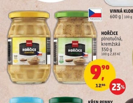 Hořčice plnotučná/kremžská