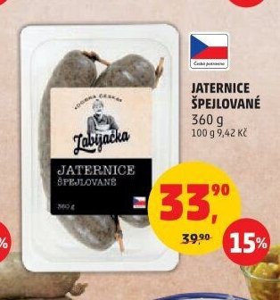 Jaternice špelované