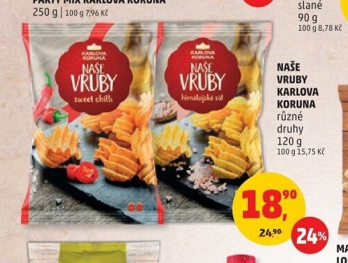 NAŠE VRUBY KARLOVA KORUNA různé druhy