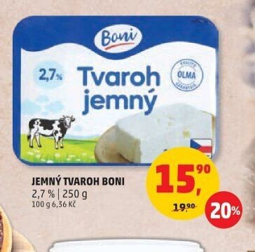 Jemný tvaroh Boni